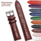 thumbnail image 2 of Correas de reloj de cuero genuino 12/14/16/18/20/22/24 mm correa de reloj hebilla de acero pulsera de correa de muñeca de alta calidad + herramienta Tan Jianjun unisex, 2 of 2