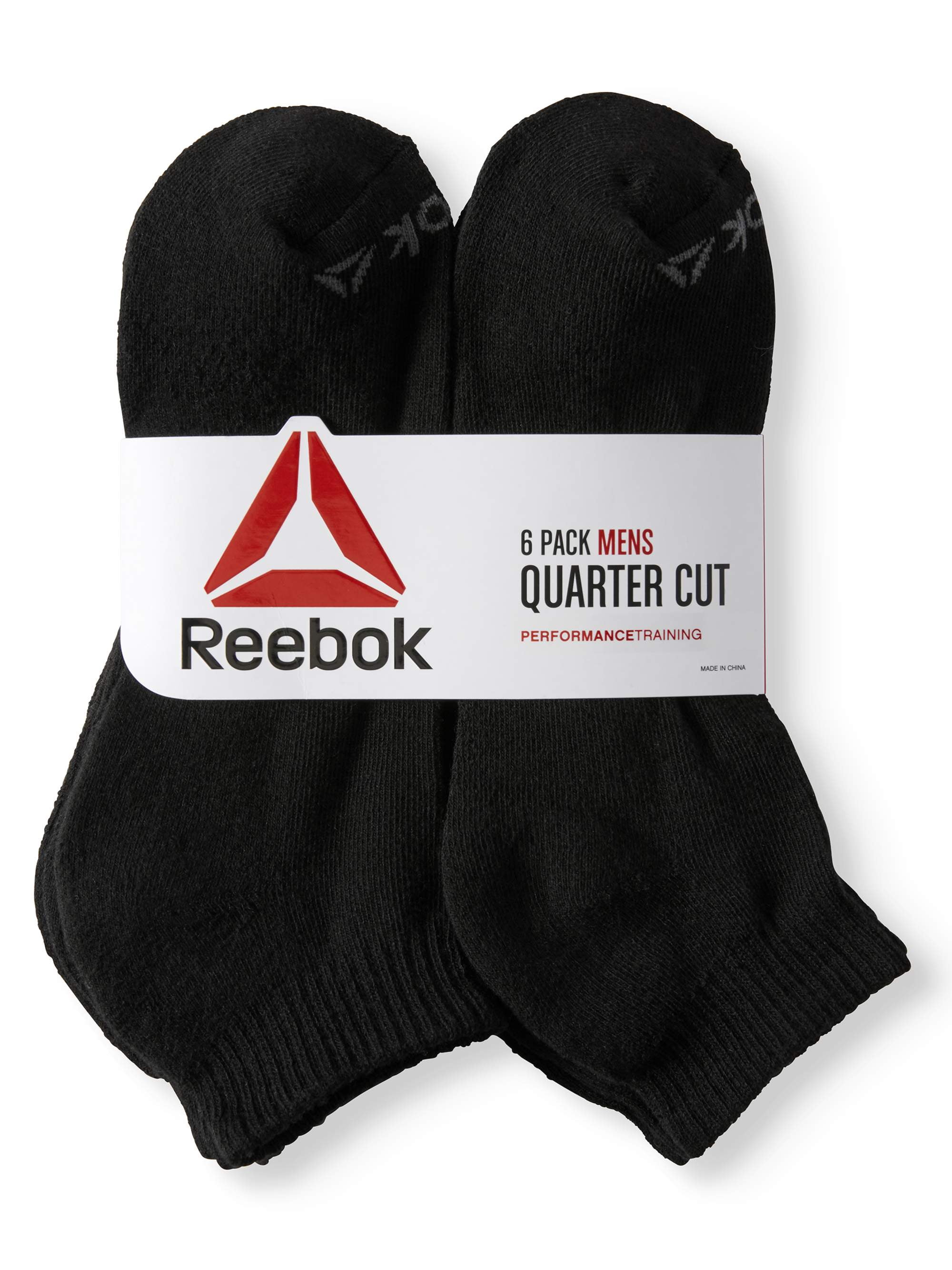 Reebok Men's Quarter Socks, 6 Pairs 