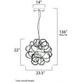 thumbnail image 2 of -69W 1 Led Pendant-23.5 Inches Wide By 22 Inches High Et2 Lighting E21411-Pc, 2 of 3