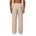 thumbnail image 5 of Athletic Pants for Men Drawstring Elastic Waist Wide Leg Pants Summer Lightweight Quick Dry Joggers, L, 5 of 8