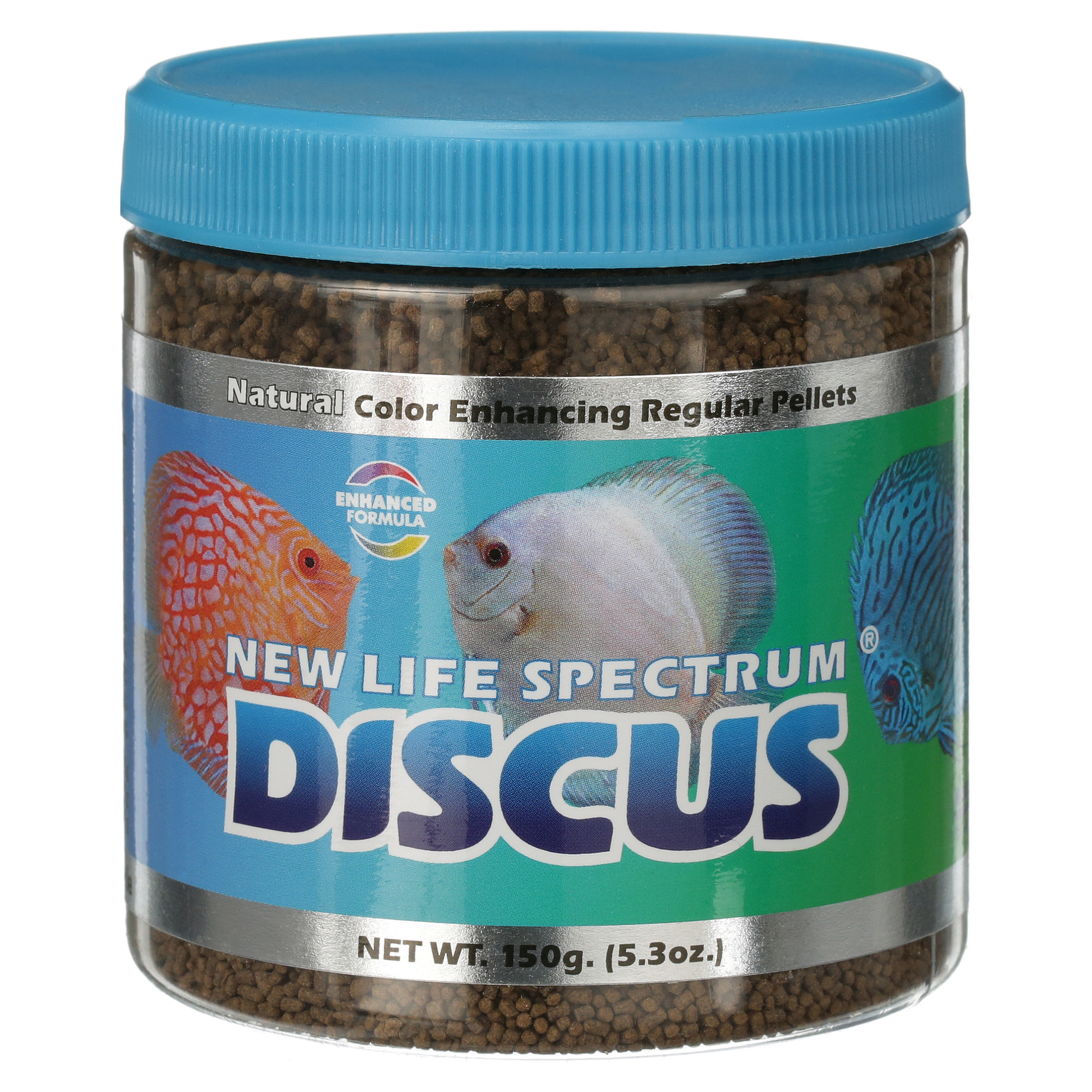 New Life Spectrum Discus Color-Enhancing Fish Food Pellets, Regular (1-1.5mm), 5.3 oz