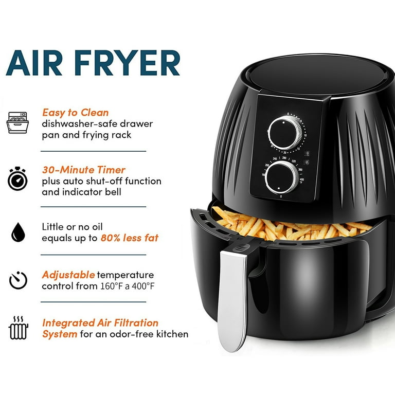 Air Fryer Accessories, 8 Inch Air Fryer Accessories Kit, Fit All  5.2QT-6.8QT Air Fryer,Non-Stick,Dishwasher Safe.