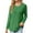 Green, variant on Diufon Womens Fall Tunics Solid Color Side Button Blouses Round Neck Long Sleeve Tops