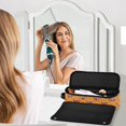 thumbnail image 6 of Hair Tool Organizer Bag with Heat Resistant Mat Removable Travel Storage Case for Hot Air Brushes Curling Irons Popcorn Pattern, 6 of 8