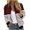 Wine, variant on XWSHYW Women Coats Under 25.00 Winter Plus Size Long Sleeve Zip-Up Outerwear Jackets Fashion Striped Pattern Loose Fit Mid-Length Outerwear Coats