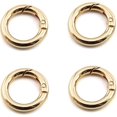thumbnail image 1 of PinesC 4 Pcs 1/2in Inner Diameter Metal O Ring Sliver Assorted Multi-Purposefor Hardware Bags Ring Hand DIY Accessories（Golden) Golden, 1 of 4