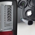 thumbnail image 4 of AKKON - For [L-Shape LED Light Tube] 16-18 GMC Sierra 1500 Chrome Clear Tail Lights Brake Lamp Assembly Pair, 4 of 7