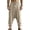 BU21_Khaki, variant on Mens Harem Pants Baggy Hippie Linen Yoga Beach Trouser Loose Boho Drop Crotch Pants with Pockets White 2XL