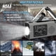 thumbnail image 3 of Radio solar de emergencia con manivela de 4000 mAh, radio meteorológica portátil NOAA AM, radio con dinamo, batería de polímero, linterna LED, alarma para acampar., 3 of 9