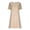 Beige#women dresses spring 2026, variant on Sequin Cocktail Wedding Guest Dresses for Women Short Sleeve Mesh Lace Patcwork Crewneck Flowy A line Party Midi Dress Beige,M