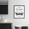 thumbnail image 3 of Stupell Industries Shabby Chic French Flower Bathtub Black Floating Frame Canvas Art, 25 x 31, by Lettered and Lined, 3 of 7
