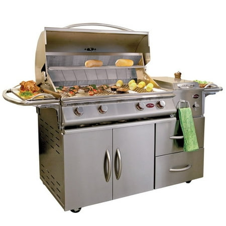 CalFlame 80'' A-LA-Cart Deluxe 4 Burner Gas Grill with Side Burner