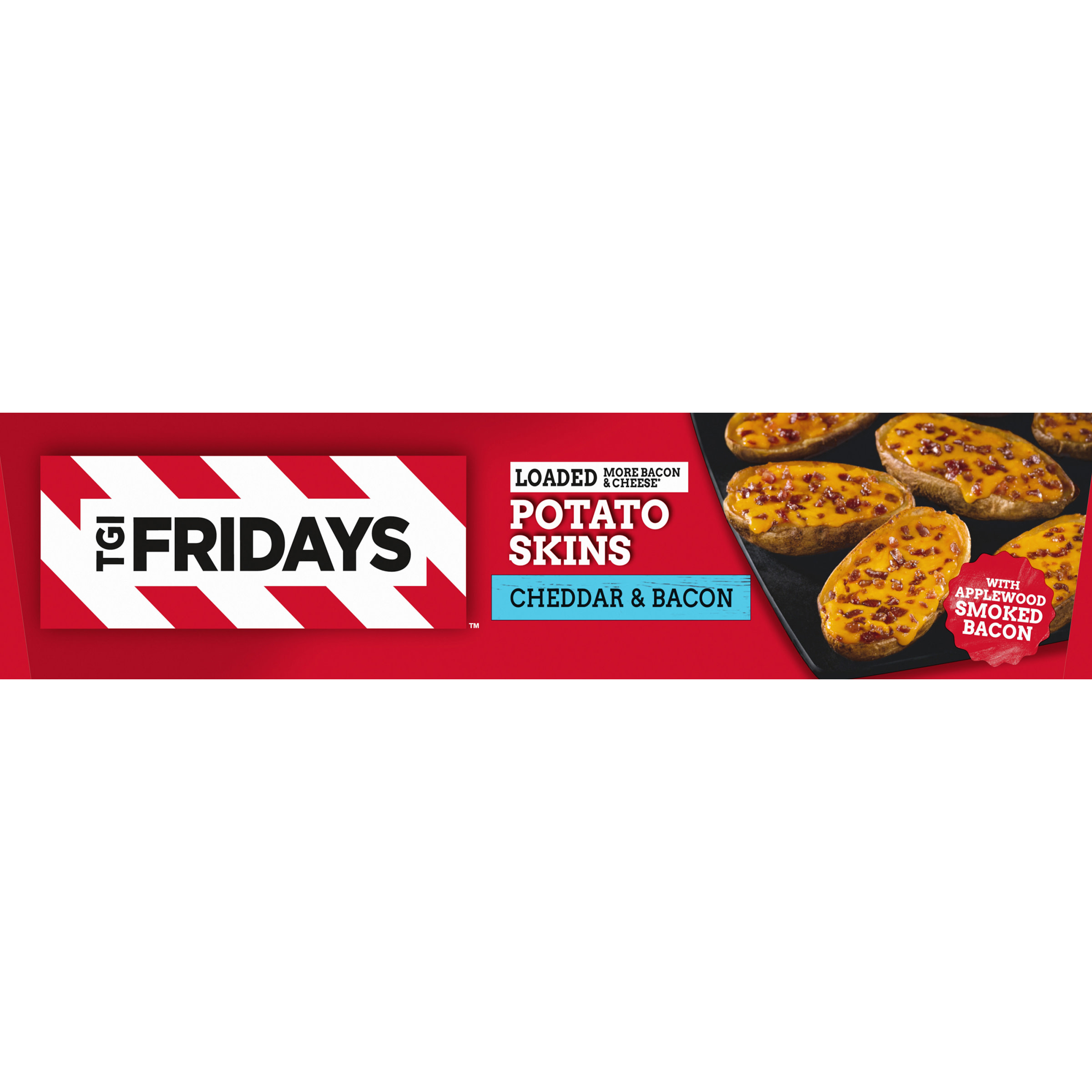 Tgi Fridays Loaded Cheddar Bacon Potato Skins Value Size Frozen Snacks 22 3 Oz Box Walmart Com Walmart Com
