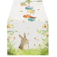 thumbnail image 1 of Dsscvnef Easter Table Runner Linen Bunny Print Home Holiday Party Table Decoration Spring Tablecloth Mat Farmhouse Style, 1 of 5