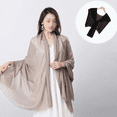 thumbnail image 4 of Vestido de noche cruzado de cachemir, 4 of 5