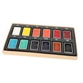 thumbnail image 1 of Watercolor Paint, Chinese Style 12 Colors Portable Durable Water Color Paint  For Coloring, 1 of 8