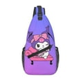 thumbnail image 2 of Sanrio Kuromi Sling Bag Crossbody Sling Backpack Chest Bag Daypack Purses Shoulder Bag For Women Men Travel Hiking, 2 of 7