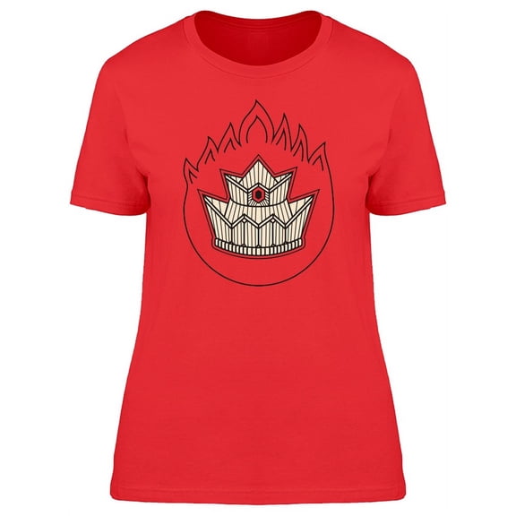 Fire Crown Color Logo T-Shirt Women -Image by Shutterstock, Female Medium