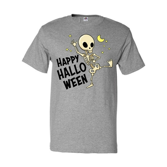 Inktastic Happy Halloween with Dancing Skeleton T-Shirt