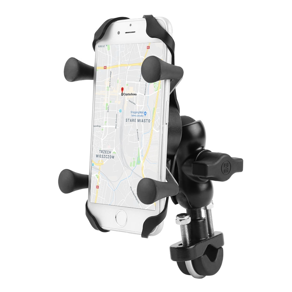 Support de t/él/éphone portable moto v/élo 360 degr/és pivotant en alliage daluminium support de t/él/éphone
