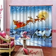 thumbnail image 2 of DOLITY Rideau de Douche en Tissu Décoration de Noël de Noël Cerf Beaux Ornements de Noël, 2 of 9