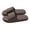 Brown 36-37, variant on Non-Slip Bath Shoes Men Women Open-Toe Shower Slippers Summer Indoor Outdoor Mules for Bathroom Beach Sauna