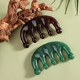 thumbnail image 4 of Five Teeth Meridian Massage Comb Resin Big Teeth Head Acupoint Therapy Artifact Claws Decompression Portable Scalp Comb, 4 of 5