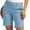 *Blue, variant on ClodeEU Women's Plus Size Stretch Twill Hiking Shorts with Pockets,Casual Summer Outdoor Short White,Womens Plus M