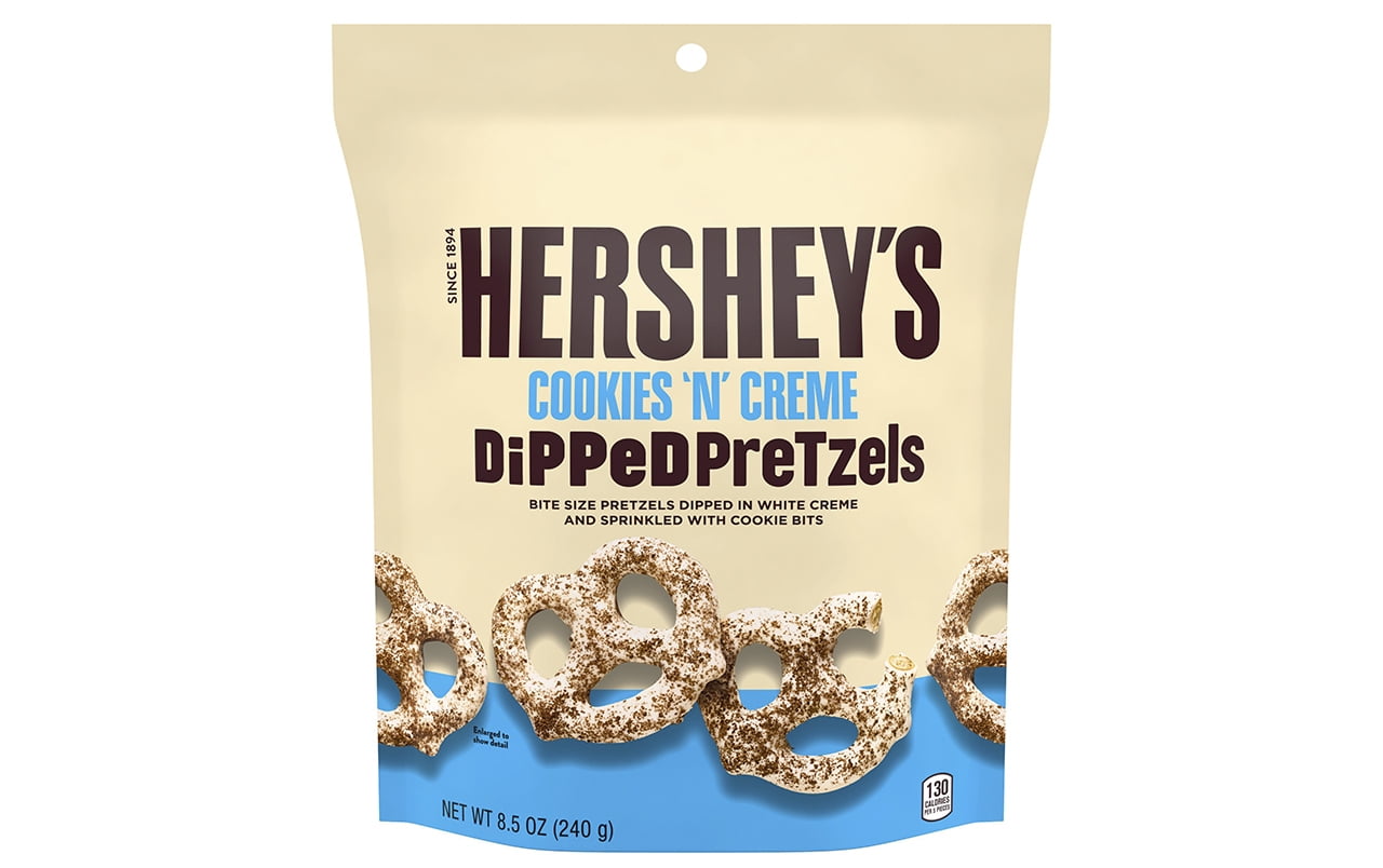 HERSHEY'S Cookies 'n' Creme Dipped Pretzels, 8.5 oz, 6 Count Walmart