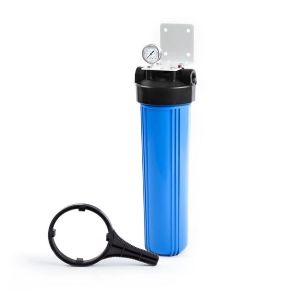 Aquaboon 20" x 4.5" Whole House Well Water Filter System with Pressure Release (1" Port) | Certified | Compatible with Pentek 150233, 150235, Geekpur