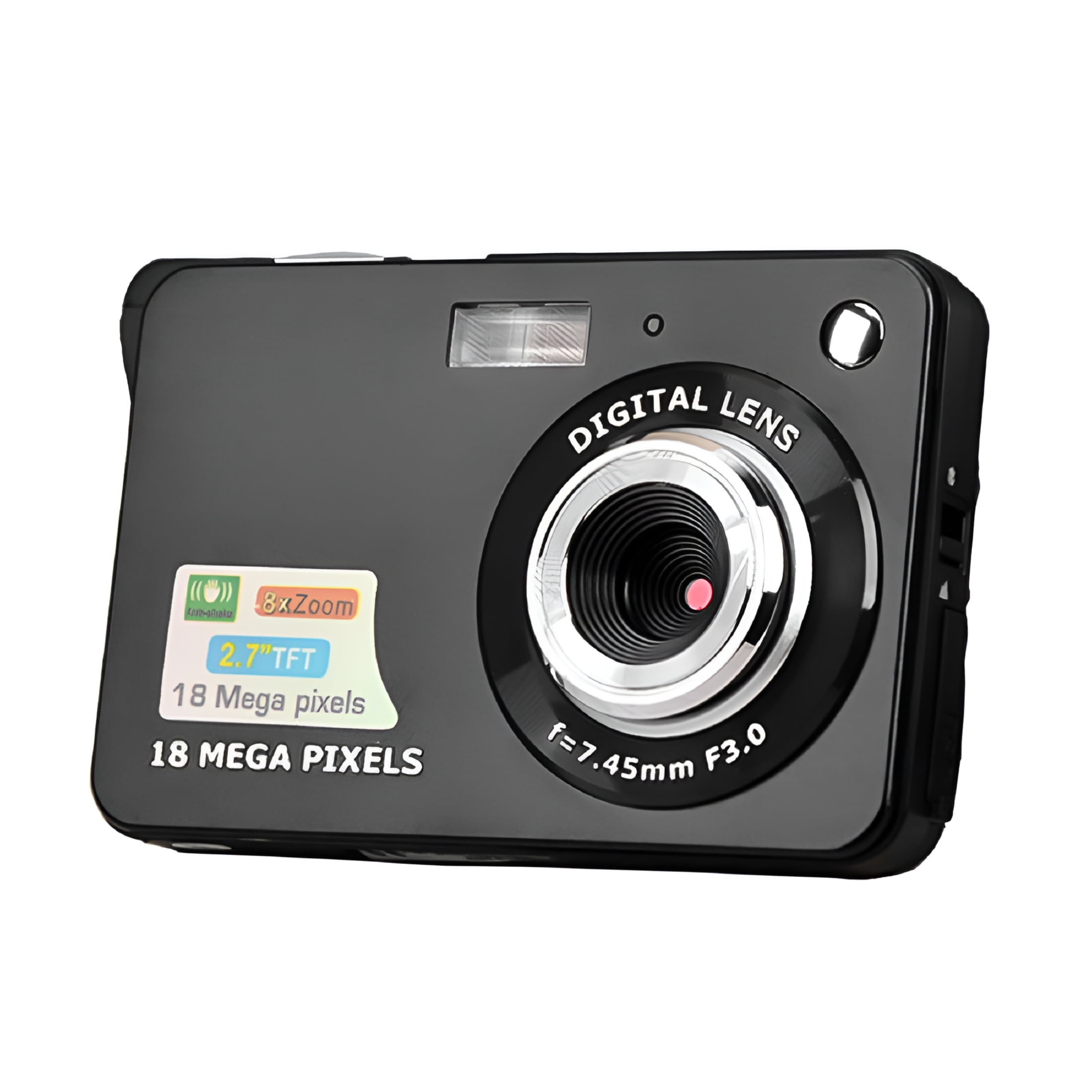 Portable Compact Digital Camera 18MP 2.7 Inch LCD Screen 8x Zoom