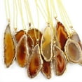 thumbnail image 3 of New Hemming Design Diy Natural Stone Agate Plate Jewelry Accessory（only Pendant）, 3 of 9