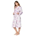 thumbnail image 2 of Casual Nights Women's Heart Long Sleeve Mini Popcorn Fleece Plush Robe, 2 of 5