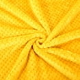 thumbnail image 5 of PiccoCasa Luxury Fleece Bed Blanket Woven Mesh Yellow 90"x108", 5 of 8