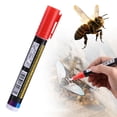 thumbnail image 2 of CozeLy Paint Pens for Metal Fabric Markers Quick Dry Oil Based Permanent Marker Pen 10ml Beekeeping Supplies 13.5cm Queen Marker Multi Use Tool, 2 of 9