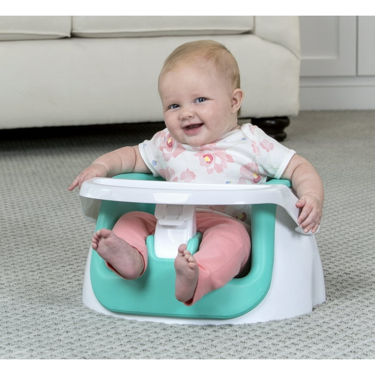 Regalo My Little 2 in 1 Booster Seat and Grow with Me Floor Seat with Removable Feeding Tray White Unisex