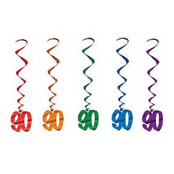 Partypro 57551-90 90 Whirls Assorted Colors