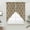 Brown, variant on Sage Green Morocco Swag Curtains for Kitchen/Bedroom/Living Room, Boho Abstract Geometric Grid Plaid Scalloped Curtains 63 Inch Long, Window Swag Topper Curtains Valances 2 Panels Set 36"x63"