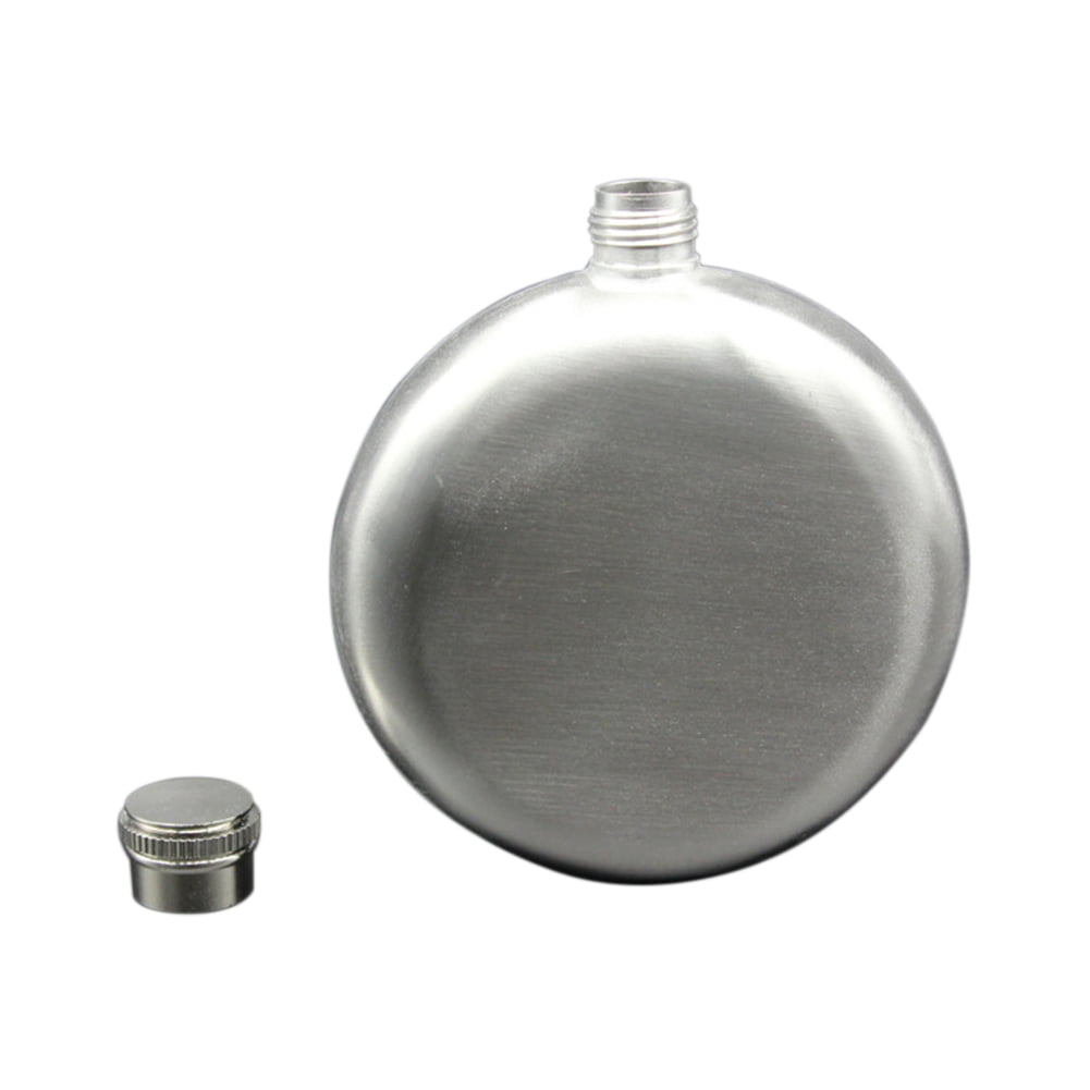Round Stainless Steel 5oz Hip Flask Birds and Raptors 