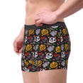 thumbnail image 2 of Vsdgher Pumpkin And Flying Bat Pattern Men's Boxer Brief Underwear,Soft Funny Underwear for Men-X-Large, 2 of 5