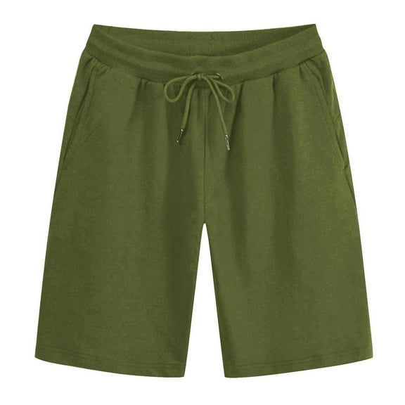 Simua Men's 5-Inch Casual Shorts | Elastic Waist Drawstring Pockets For All Season Daily Outdoor