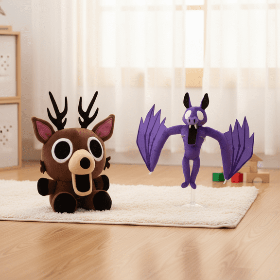 99 Nights In the Forest Plush Toys,2PC 99 Nights Deer Plush Toy 9.8 In Cute & Cuddly Stuffed Toy Winter Plush Lovely Collectible Toy