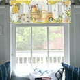 thumbnail image 6 of Spring Summer Bee Honey Truck Curtains Valance for Windows, Yellow Daisy Flower Honeycomb Bumblebee Short Half Topper Rod Pocket, Seasonal Home Living Room Bedroom Decor 54" x 18", 6 of 6
