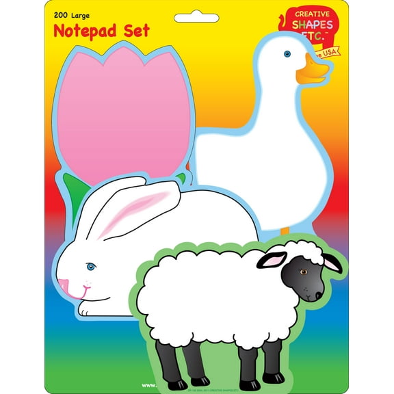 SHAPES ETC. Notepad Set - Easter