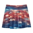 thumbnail image 2 of Girls' Skorts Elastic Waist Skorts with Inner Shorts Athletic Workout Shorts Skirts Stars and Sparkles Large, 2 of 9