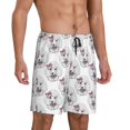 thumbnail image 2 of Fotbe Poodle Dog Pajama Shorts for Men, Men's Pajama Bottoms, Sleepwear,Short Pajama Pants-4X-Large, 2 of 9