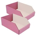 thumbnail image 3 of Ucanpack Pink Corrugated Bins 200 ECT-32 Parts Organizer Boxes, 10x12x4½" - 50 Pcs, 3 of 8