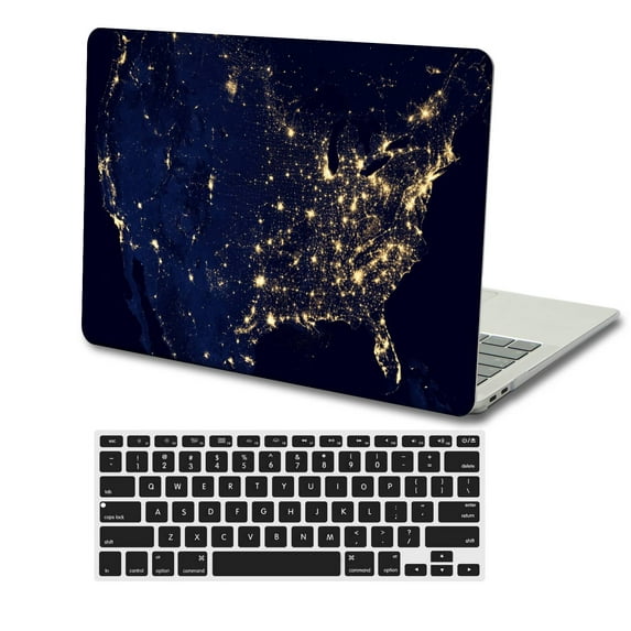 KSK KAISHEK Hard Shell Cover for MacBook Pro 14 inchs 2023 - 2021 A2779/A2442 + Black Keyboard Cover, Creative C 101