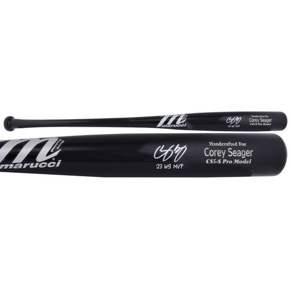 Corey Seager Texas Rangers 2023 MLB World Series Champions Autographed Marucci Game Model Bat with "23 WS MVP" Inscription - Fanatics Authentic Certified