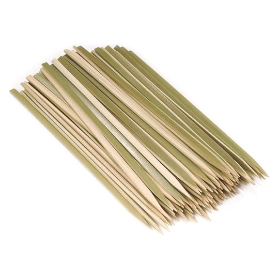 Flat Sticks Bamboo Kebab Food Drink Skewers - 11.8" - 300pcs